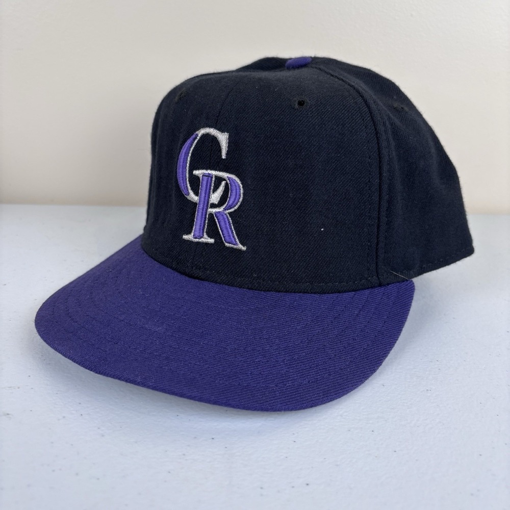 Vintage Colorado Rockies Hat Cap Size 7 1/8 Fitted 59Fifty New Era Wool MLB‎ 90s